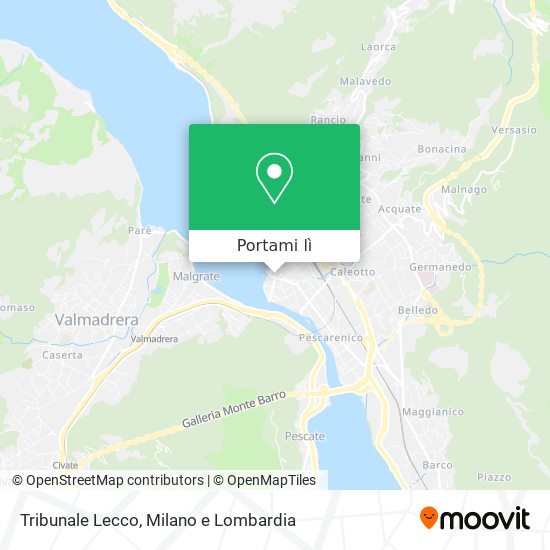 Mappa Tribunale Lecco