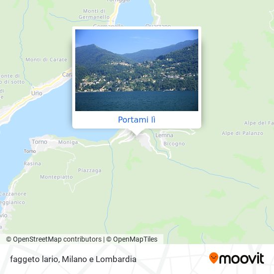 Mappa faggeto lario