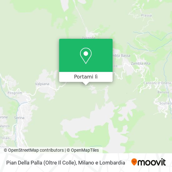 Mappa Pian Della Palla (Oltre Il Colle)