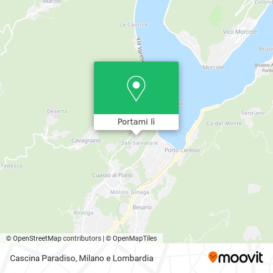 Mappa Cascina Paradiso