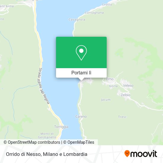 Mappa Orrido di Nesso