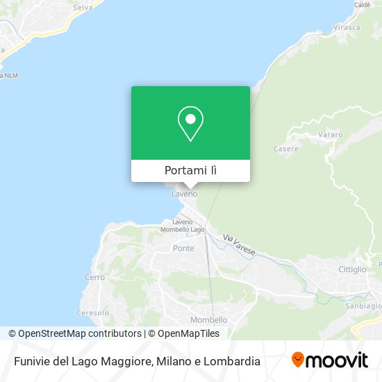Mappa Funivie del Lago Maggiore