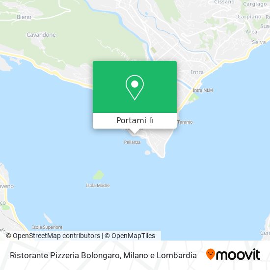 Mappa Ristorante Pizzeria Bolongaro