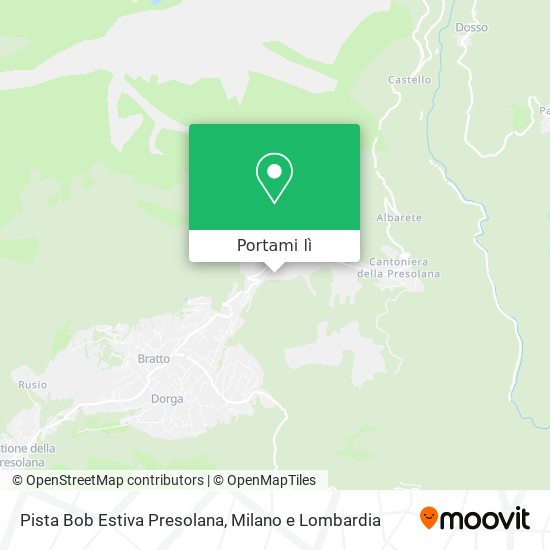 Mappa Pista Bob Estiva Presolana