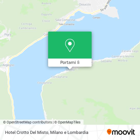 Mappa Hotel Crotto Del Misto