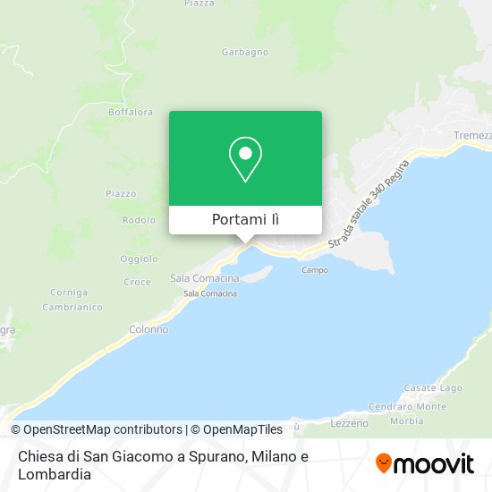 Mappa Chiesa di San Giacomo a Spurano