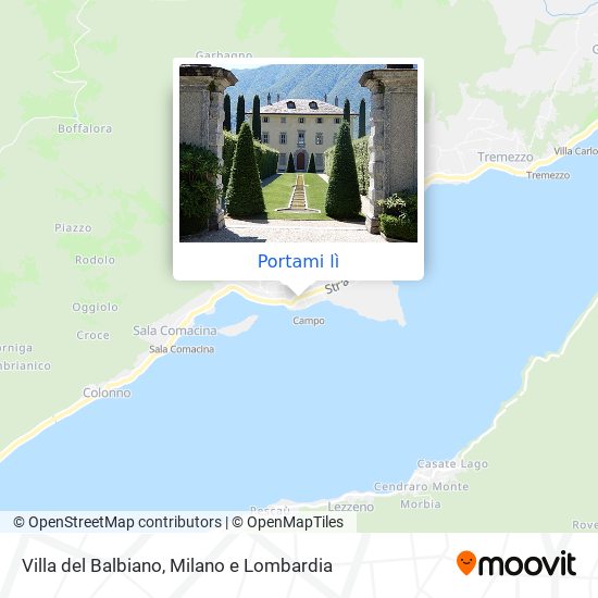 Mappa Villa del Balbiano
