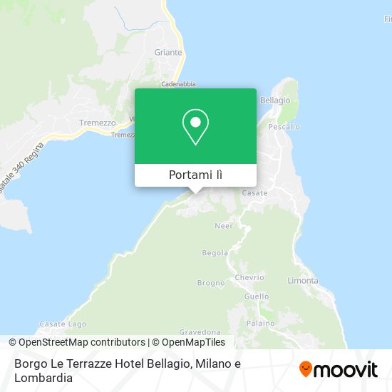 Mappa Borgo Le Terrazze Hotel Bellagio