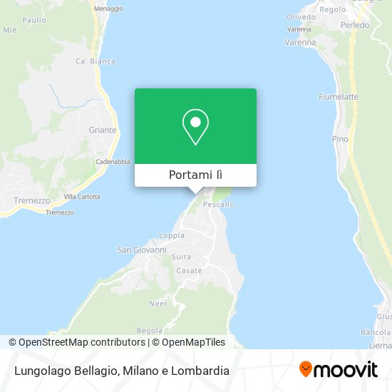 Mappa Lungolago Bellagio