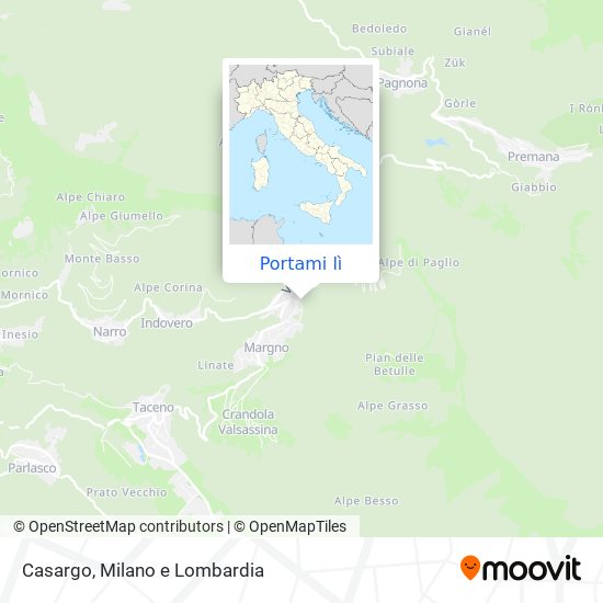 Mappa Casargo