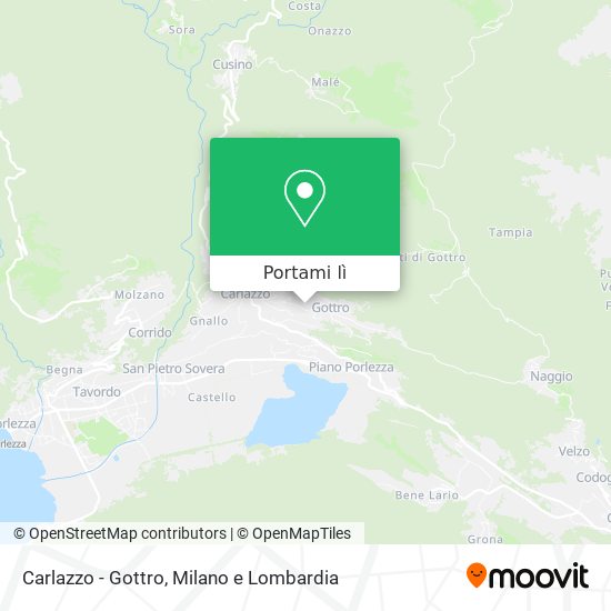 Mappa Carlazzo - Gottro