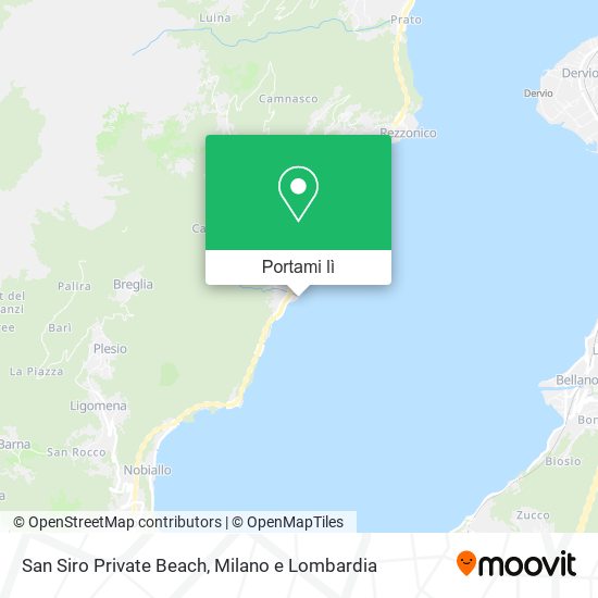 Mappa San Siro Private Beach