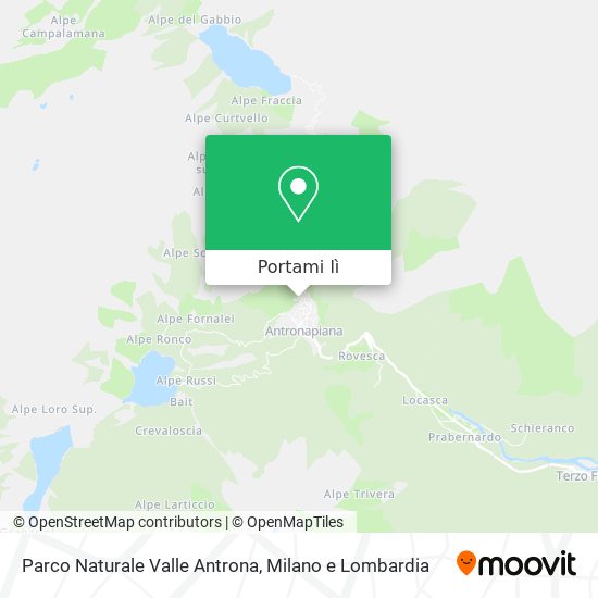 Mappa Parco Naturale Valle Antrona