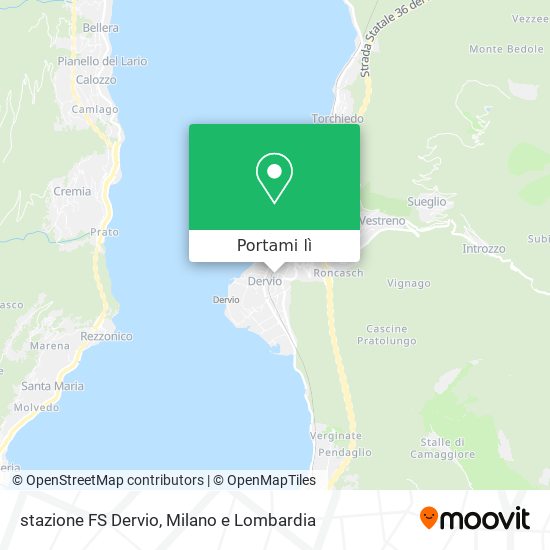 Mappa stazione FS Dervio