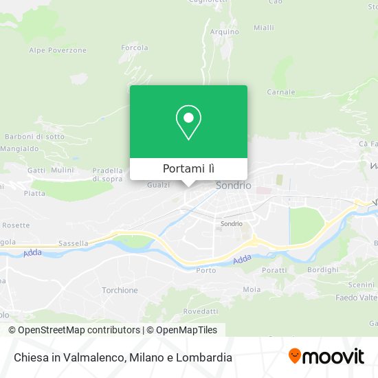 Mappa Chiesa in Valmalenco