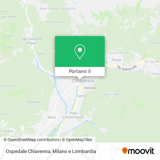 Mappa Ospedale Chiavenna