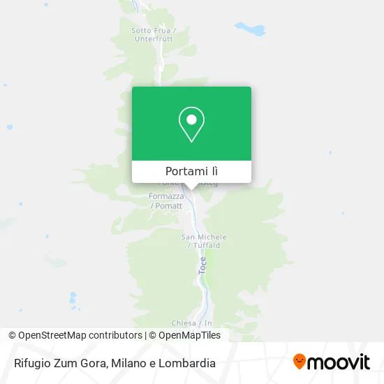 Mappa Rifugio Zum Gora