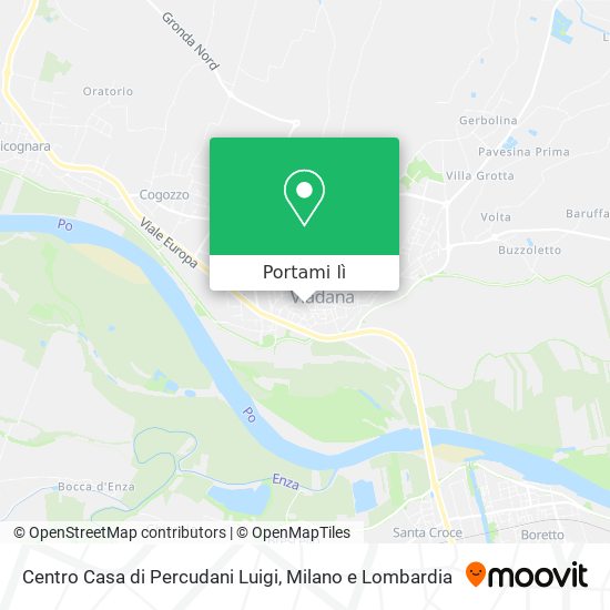 Mappa Centro Casa di Percudani Luigi
