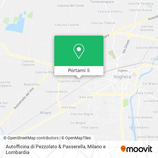 Mappa Autofficina di Pezzolato & Passerella