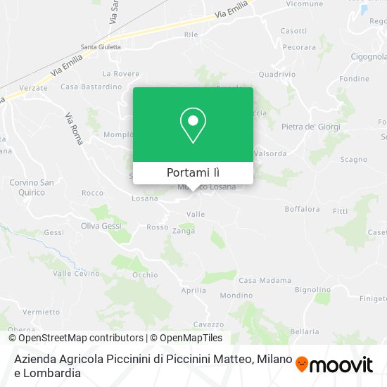 Mappa Azienda Agricola Piccinini di Piccinini Matteo