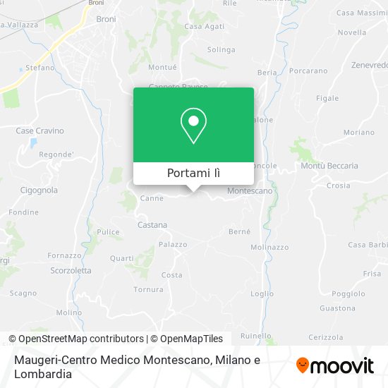 Mappa Maugeri-Centro Medico Montescano