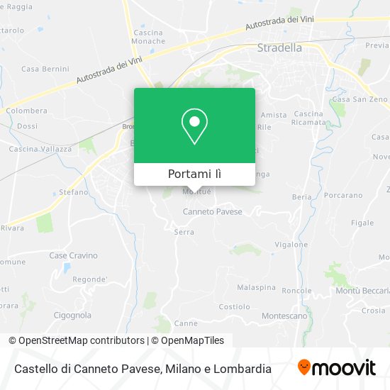 Mappa Castello di Canneto Pavese