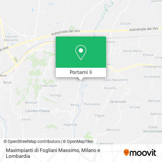 Mappa Maximpianti di Fogliani Massimo