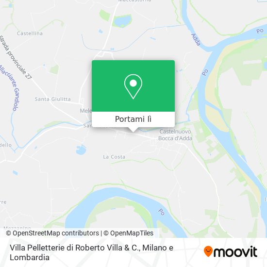 Mappa Villa Pelletterie di Roberto Villa & C.