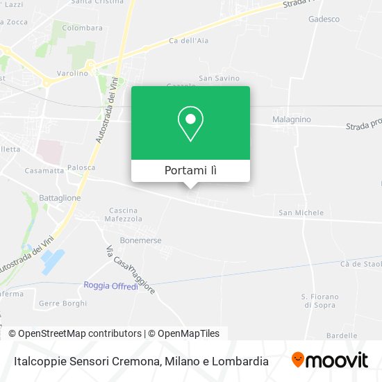 Mappa Italcoppie Sensori Cremona