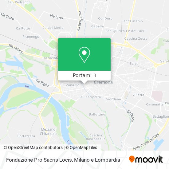 Mappa Fondazione Pro Sacris Locis