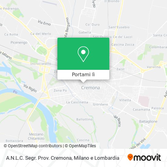 Mappa A.N.L.C. Segr. Prov. Cremona