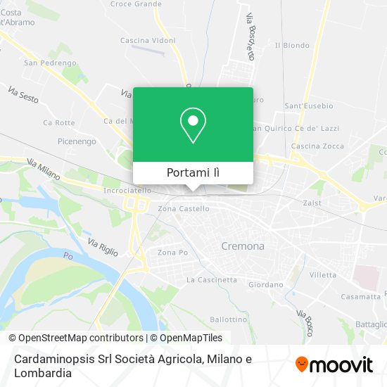 Mappa Cardaminopsis Srl Società Agricola