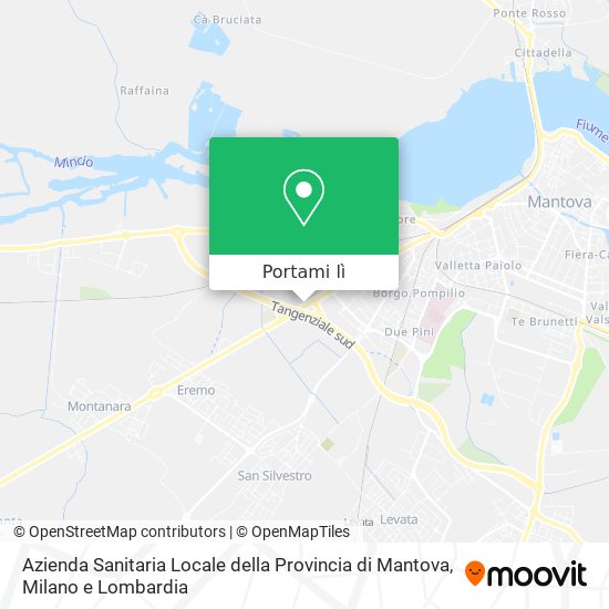 Mappa Azienda Sanitaria Locale della Provincia di Mantova