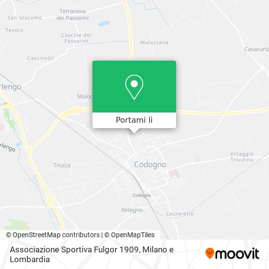 Mappa Associazione Sportiva Fulgor 1909
