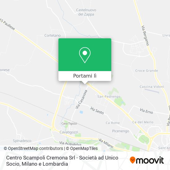 Mappa Centro Scampoli Cremona Srl - Società ad Unico Socio