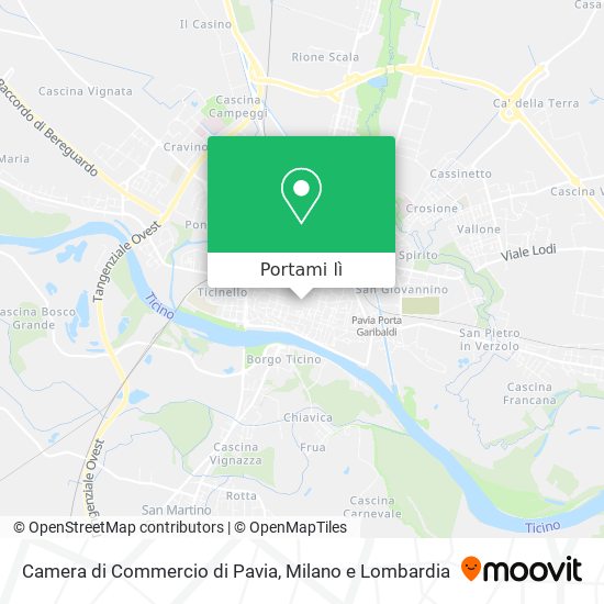 Mappa Camera di Commercio di Pavia