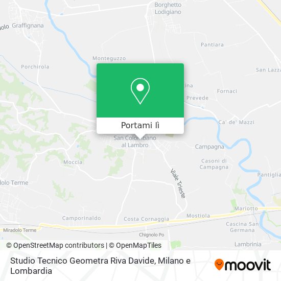 Mappa Studio Tecnico Geometra Riva Davide
