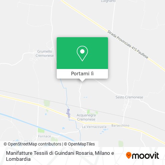 Mappa Manifatture Tessili di Guindani Rosaria