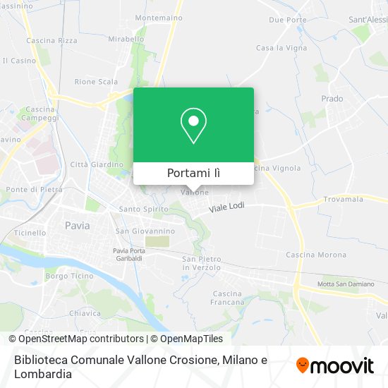 Mappa Biblioteca Comunale Vallone Crosione