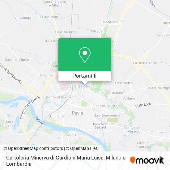 Mappa Cartoleria Minerva di Gardioni Maria Luisa