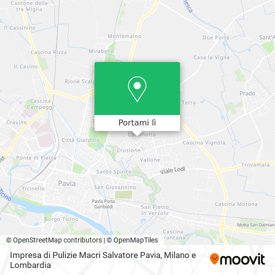 Mappa Impresa di Pulizie Macri Salvatore Pavia