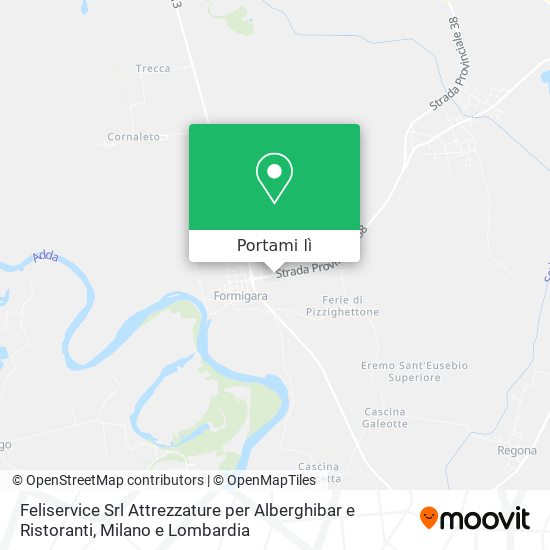 Mappa Feliservice Srl Attrezzature per Alberghibar e Ristoranti