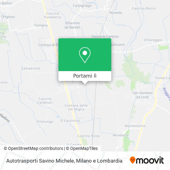 Mappa Autotrasporti Savino Michele