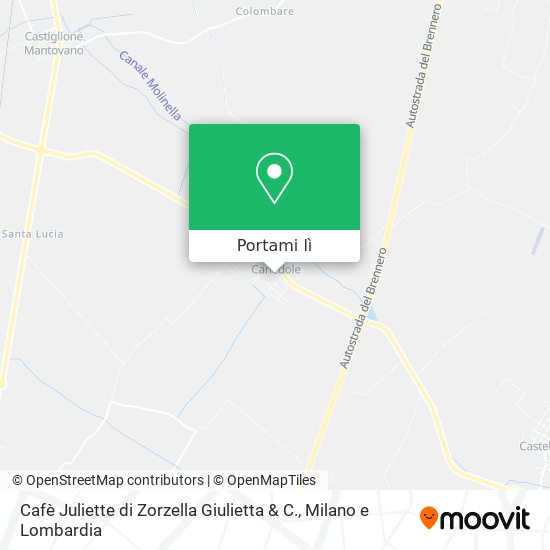 Mappa Cafè Juliette di Zorzella Giulietta & C.