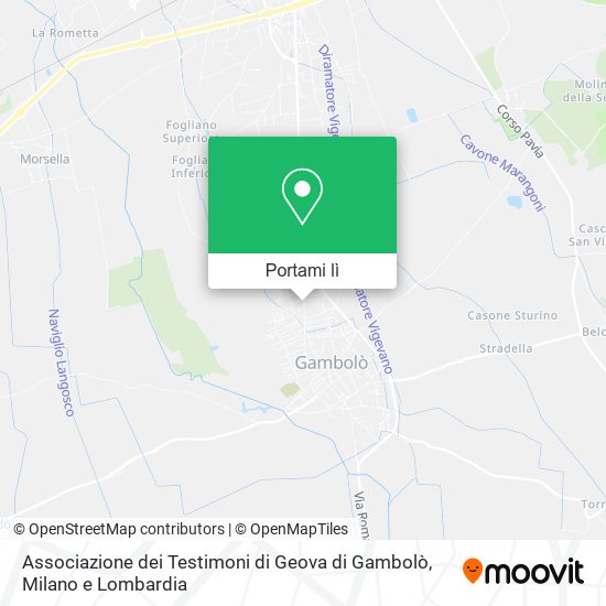 Mappa Associazione dei Testimoni di Geova di Gambolò
