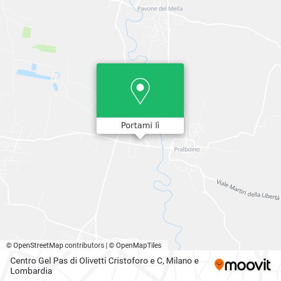 Mappa Centro Gel Pas di Olivetti Cristoforo e C