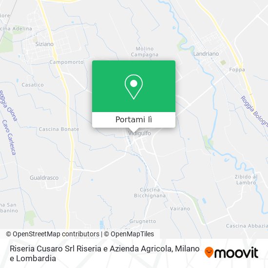 Mappa Riseria Cusaro Srl Riseria e Azienda Agricola