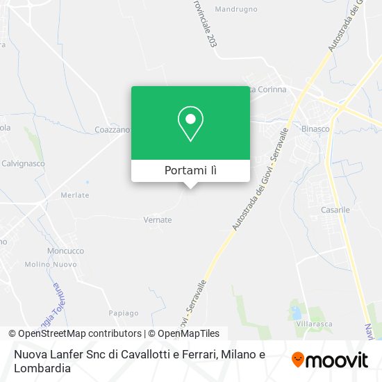 Mappa Nuova Lanfer Snc di Cavallotti e Ferrari