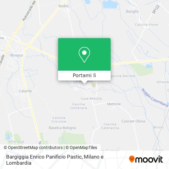 Mappa Bargiggia Enrico Panificio Pastic