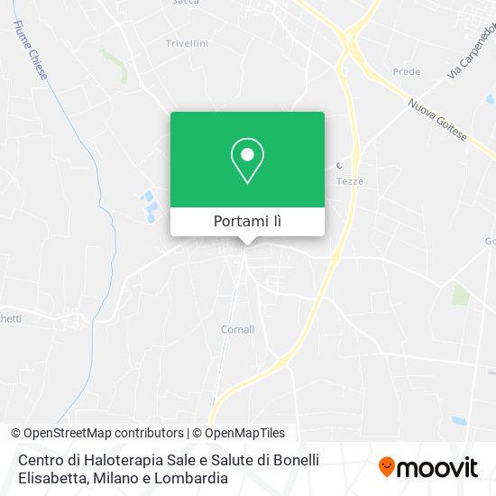 Mappa Centro di Haloterapia Sale e Salute di Bonelli Elisabetta